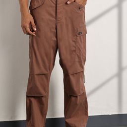 Thomas Scott Men Smart Loose Fit Mid-Rise Cargos Trousers-image-47