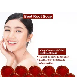 GROOVY Set Of 10 Deep Cleansing Beetroot Soaps - 100 g Each image 4