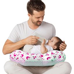 Vparents Galaxy Multipurpose Baby Feeding Nursing Cum Maternity Pillow  - Pink-picture-4