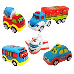 ADKD Friction Powered Pull Back Toy Vehicles Set of 5 - Multicolor-29