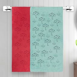 FABINALIV Set of 2 Unisex Multicolor Abstract 420 GSM Cotton Bath Towels (140x70 cm)-picture-8