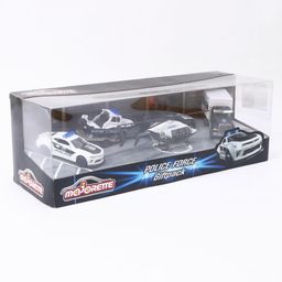 Majorette Police Force Die Cast Free Wheel Model Toy Giftpack - White-image-69