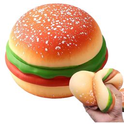 New Pinch Decompress and Stress Stretch BurgershapeToy, Slow Rising Squishy Squeeze Toys, Soft Stress Relief Toys for Kids Birthday Gifts for Boys Girls Adults Pack of 1-24