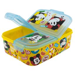 Disney by Gluman Partition Lunch Box  with Snap Lock Closure & Mickey Print - Yellow image 2