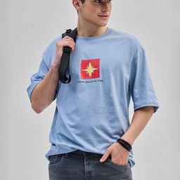 Snitch Men Printed Drop-Shoulder Sleeves T-shirt-picture-10
