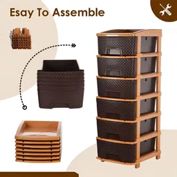 Aura Brown Set of 1 Regular Multi-Utility Organisers image 3