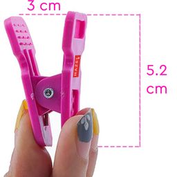 HAZEL Plastic Cloth Clips For Drying Clothes Set of 12 - Multi Color image 3
