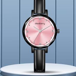 DressBerry Women Embellished Dial & Stainless Steel Straps Analogue Watch DB-027-Pink-image-58