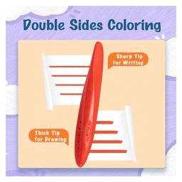 y-plus YPLUS Triangular Peanut Toddlers Crayons Set Of 24 image 4