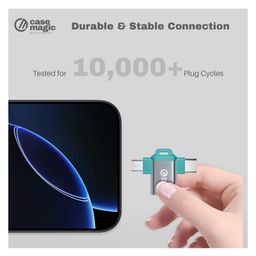 Case Magic 2-in-1 OTG Adapter | Micro USB & Type-C to USB-A 2.0 Female | High-Speed 10Gbps Data Transfer | Compatible with Laptops, Smartphones, Tablets | No Charging Support image 5