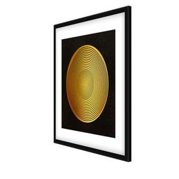 999Store Black & Yellow Abstract Pattern Cotton Canvas Digitally Printed Wall Art image 3