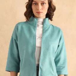 RAREISM Women Cotton Tailored Jacket with Embroidered-image-66