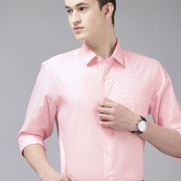 Arrow Manhattan Slim Fit Checked Pure Cotton Formal Shirt-image-64
