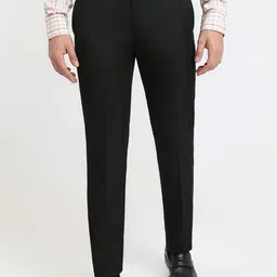 Raymond High Rise Contemporary Fit Formal Trouser-image-28