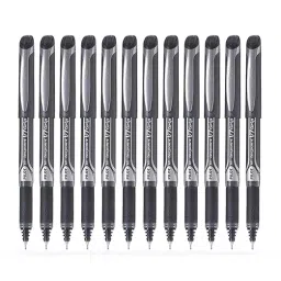 Pilot Hi-Tecpoint V7 Grip 0.7 mm Fine Point Liquid Ink Roller Ball Pen, Black (Pack of 12)-image-28