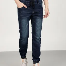 ether Men Blue Jogger Fit Clean Look Joggers-image-55