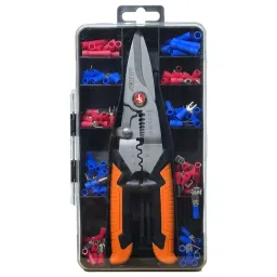 Jawsons Cutter+Crimping Plier Kit Stainless Steel Orange & Black 171 Pcs Set, 2409-023-picture-33