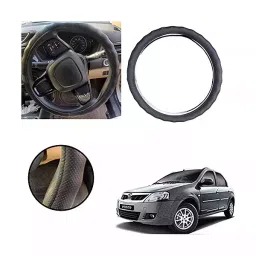 Auto Pearl Ring Type Car Steering Wheel Cover Compatible with Verito-44