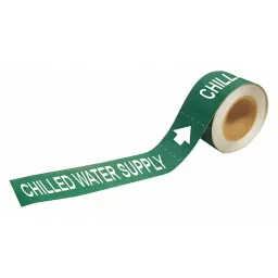 BRADY Pipe Marker Chilled Water Supply Green & White for 2-1/2 to 6 inch Outer Diameter Pipe, 9K972 Pack of 25 Pcs)-image-74