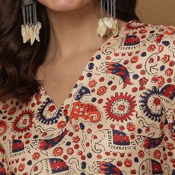 Anouk Rustic Ethnic Motifs Print Kurti image 5