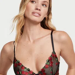 Victoria's Secret Floral Bra Half Coverage Underwired-14