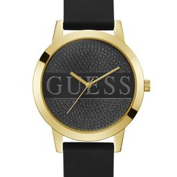 GUESS Men Textured Dial & Silicon Straps Analogue Watch U1377G1M-39