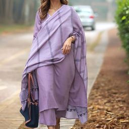 DIVASTRI Women Regular Kurta with Palazzos & With Dupatta-picture-1