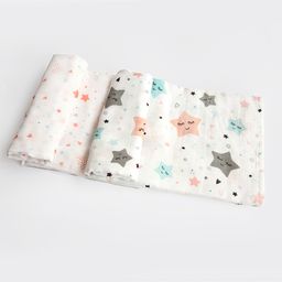 Yellow Doodle Organic Cotton Swaddle Wrappers Pack of 2 - Grey-image-65