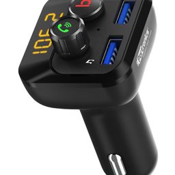 PORTRONICS Auto 10 Car Power BT Handsfree Car Kit With Base - Black-picture-25