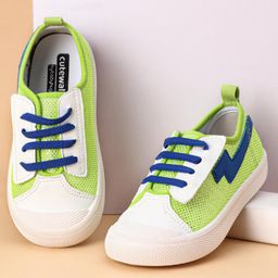 Cute Walk by Babyhug Casual Shoes Solid - Green Blue-picture-12