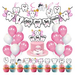 Zyozi I Got My First Tooth Decoration Kit Pink - Pack of 43-image-47