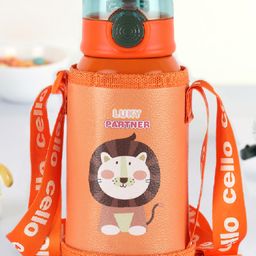 Cello Kinder Hot & Cold Stainless Steel Kids Water Bottle Orange- 500 ml-image-63