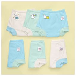 Superbottoms Padded Underwear | For Potty Training & Mess-Free Diaper-Free time | Prevents Pee Puddles | 3 Layers of Premium Cotton Padding | Pull-up Style Potty Trainers (Pack of 6)| Size 0 | 9-12M-12