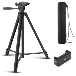 Digitek Tripod DTR 480 LW 57 Inch Portable Aluminium Alloy Tripod with Smartphone Holder & 360° Ball Head 3 Section Adjustment 2kg Load Capacity Carry Bag Compatible with Smartphone & DSLR - Black-27