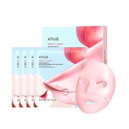 Anua Set Of 4 Peach 70 Niacin Brightening Collagen Mask - 38 g Each-picture-2