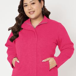 BRINNS Plus Size Mock Neck Casual Sweatshirt-22