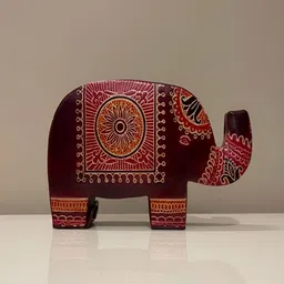 MAATIR DESIGNS Leather Elephant Coin Box-20