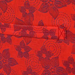 Kuber Industries Set Of 4 Red & Blue Metallic Printed Foldable Storage Cube With Handle image 5