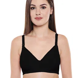 Bodycare Women Pack of 3 Black Solid Maternity Bra 1523B-30