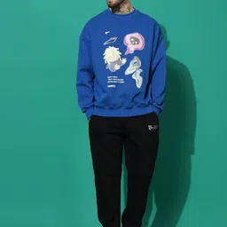 GRIFFEL Men Printed Oversized Tracksuit image 1