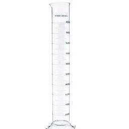 ABGIL 2000 ml Borosilicate Glass Hexagonal Base Cylinder Graduated Single Metric Scale with Pour Out ABG1194-image-26