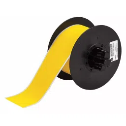 BRADY Printer Label Roll Polyester Yellow 2 1/4 inch x 50 ft, 29TT39-32