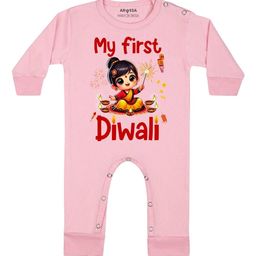 Arvesa My First Diwali Printed Bodysuit-picture-41