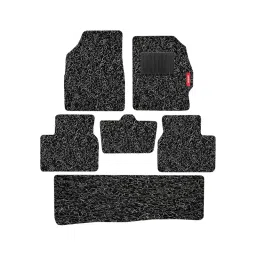 Elegant PVC Grass Black Carpet Car Mat Compatible With Tata Safari 2021 7 Seater Auto-image-82