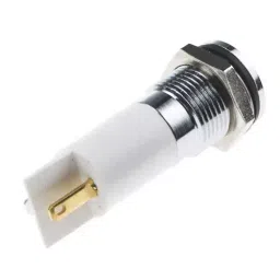 RS PRO White Panel Mount Indicator 24V DC, Mounting Hole Size 14 mm, Termination Type Solder Tab, IP Rating IP67, Model No 7038844 image 3