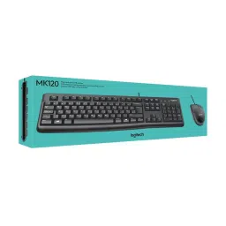 Logitech USB Black Keyboard and Mouse MK120 image 5