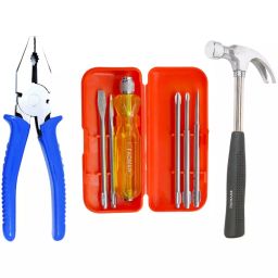 FADMAN Screwdriver Box-R, Claw Hammer, Lineman Plier 3 pcs Combo Kit-5