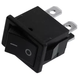 E-SWITCH ROCKER SWITCH, DPST, 9A, 125VAC, BLACK, R1973BBLKBLKFF0.-picture-25