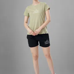 TITTLI Women Cotton T-Shirt Pajama and Shorts Printed Night suit-picture-4