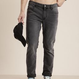 HERE&NOW Men Slim Fit Heavy Fade Stretchable Jeans-image-70